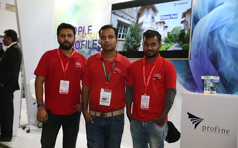 Team Media Designs At Profine Stall